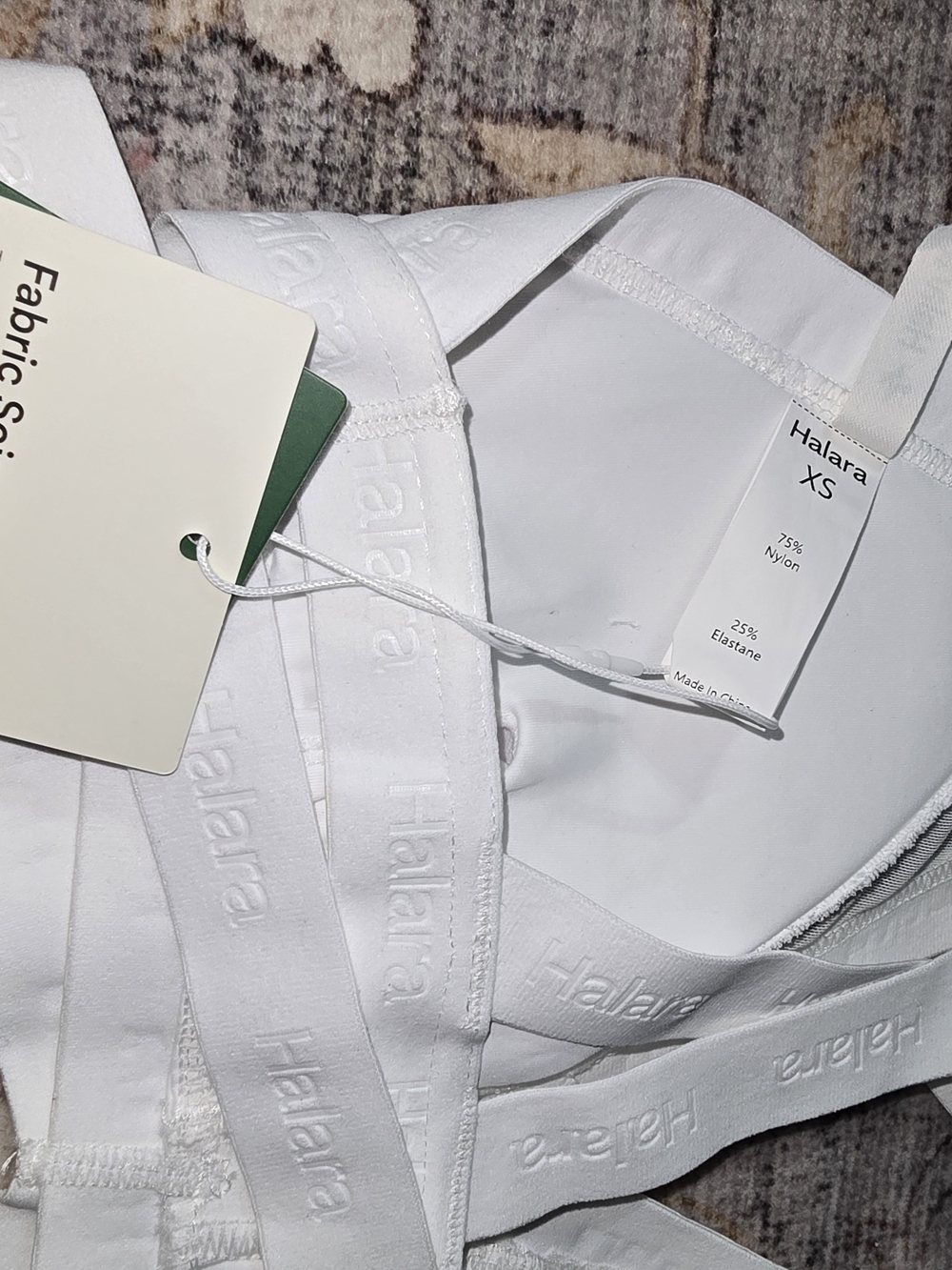 HALARA White Dual-Strap Bralette - Picture 3 of 4